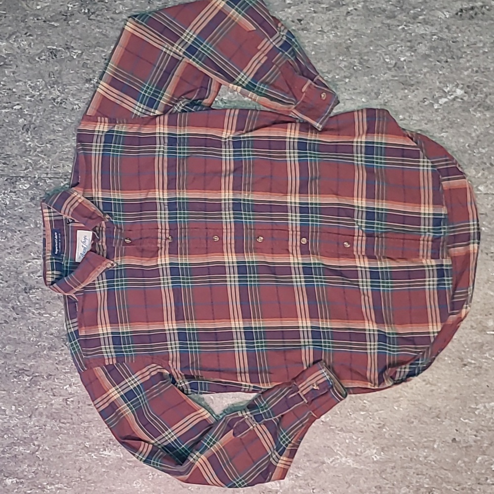 Made in USA. The Ascot Shop, La Jolla. 💯 Cotton button- up.  Women's size Large